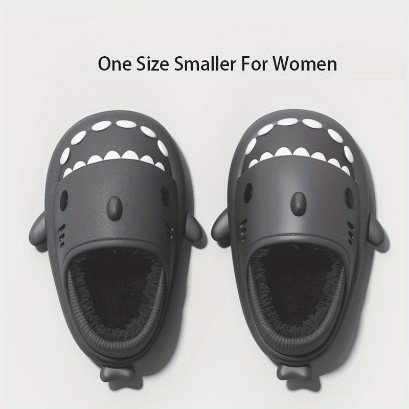 QYA Shark Slides Slippers For Men Women Anti Slip Casual House Shoes