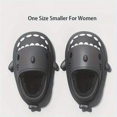 QYA Shark Slides Slippers For Men Women Anti Slip Casual House Shoes