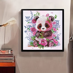 Panda Pattern 5D Diamond Art Kit Home Wall Decor