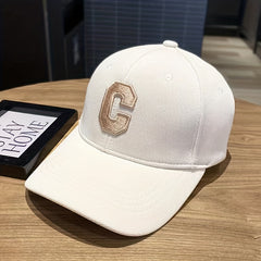 C Label Embroidery Baseball Cap Casual Golf Sun Hat Women