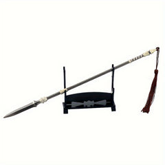 Mini Lance Halberd Spear Pendant Key Chain Weapon Model Toy Pendant