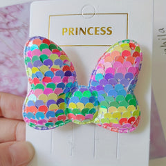 Sequin Bow Hair Clip for Kids