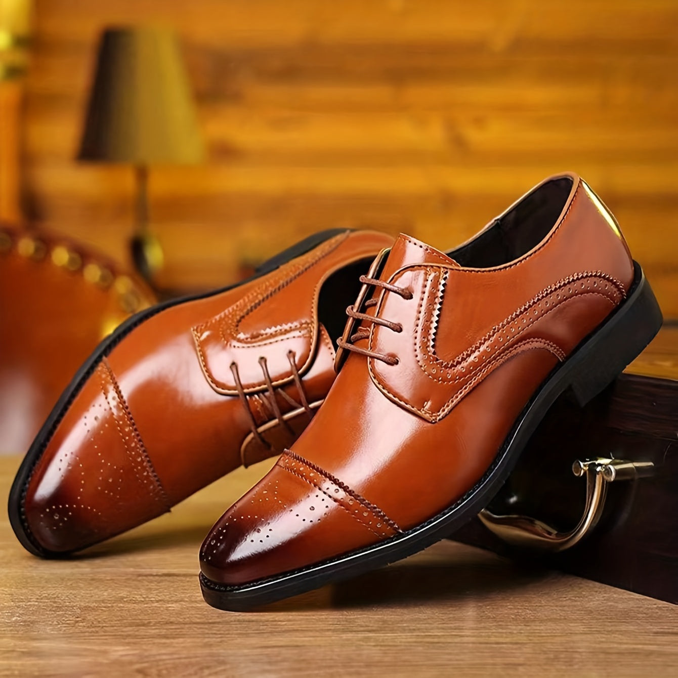 Men's Lace Up Dress Shoes Non Slip Formal Shoes