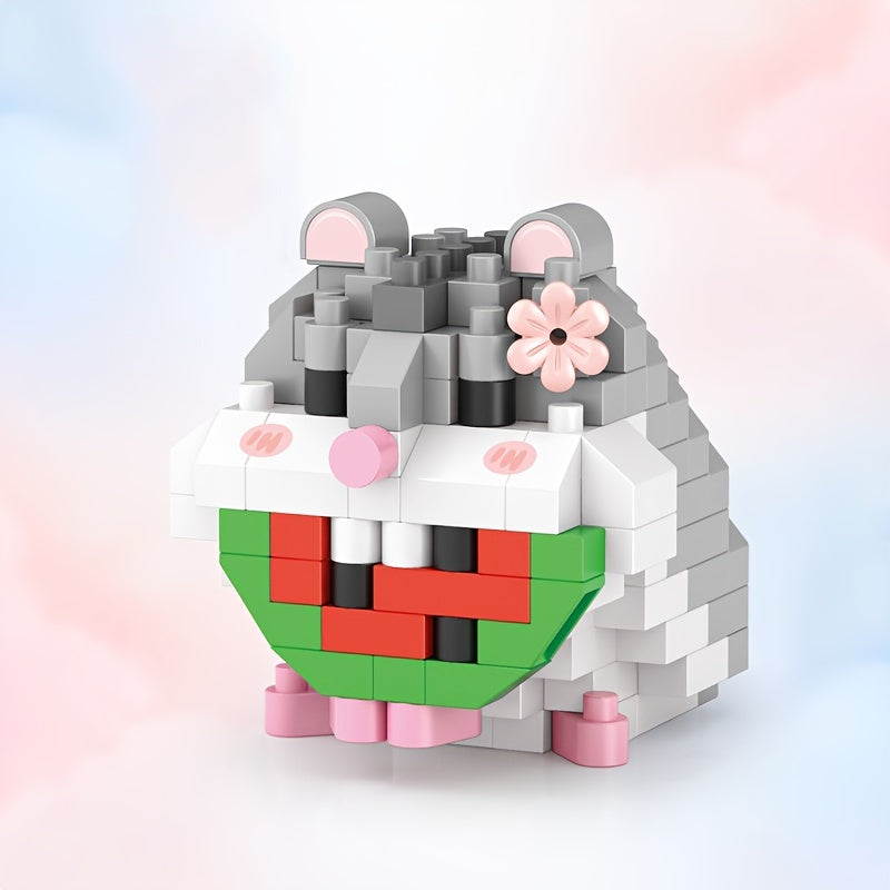 Pet Model Building Blocks Cat Rabbit Hamster Toys