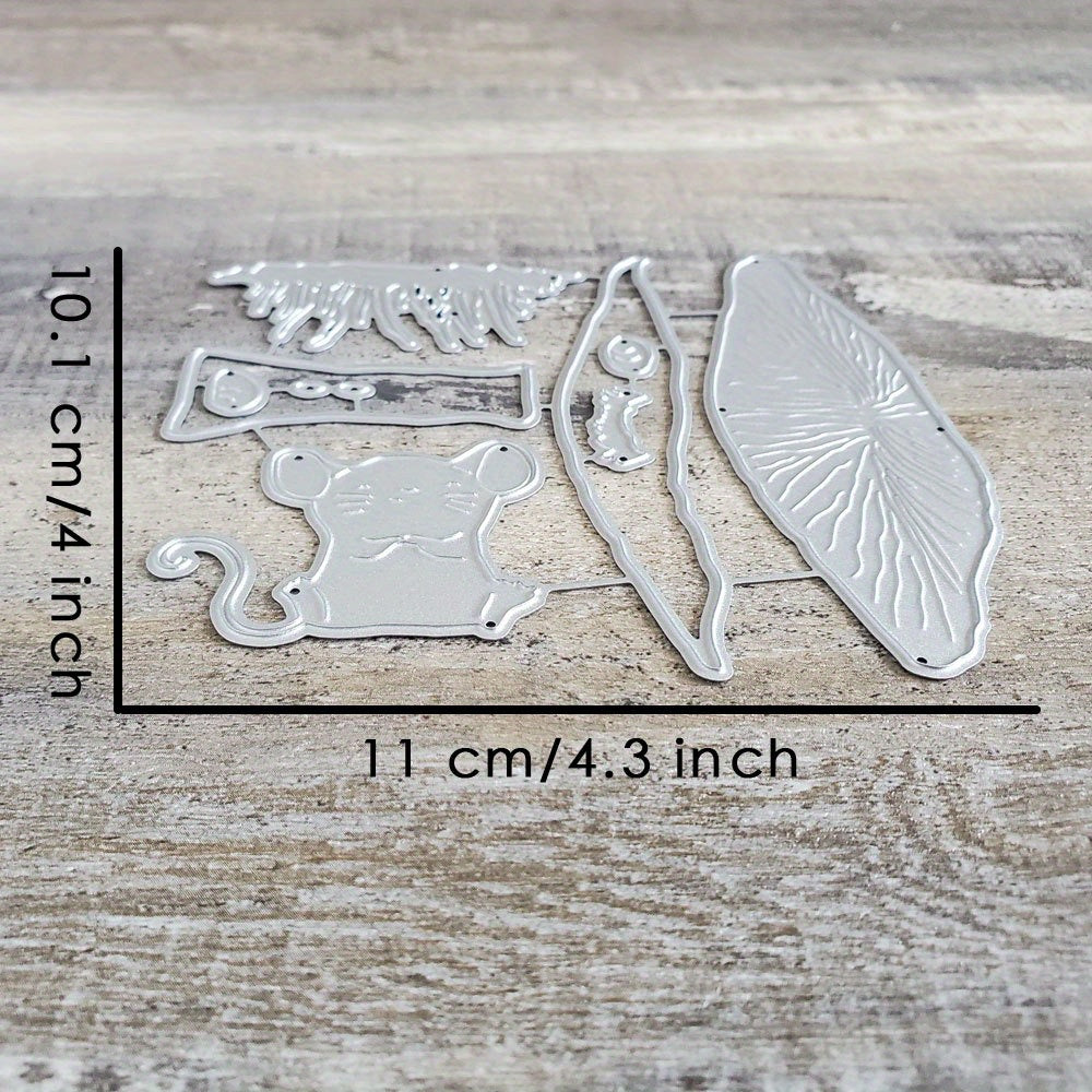 1pc Mouse Metal Cutting Dies Scrapbooking Mold Stencil Die Cuts DIY Craft