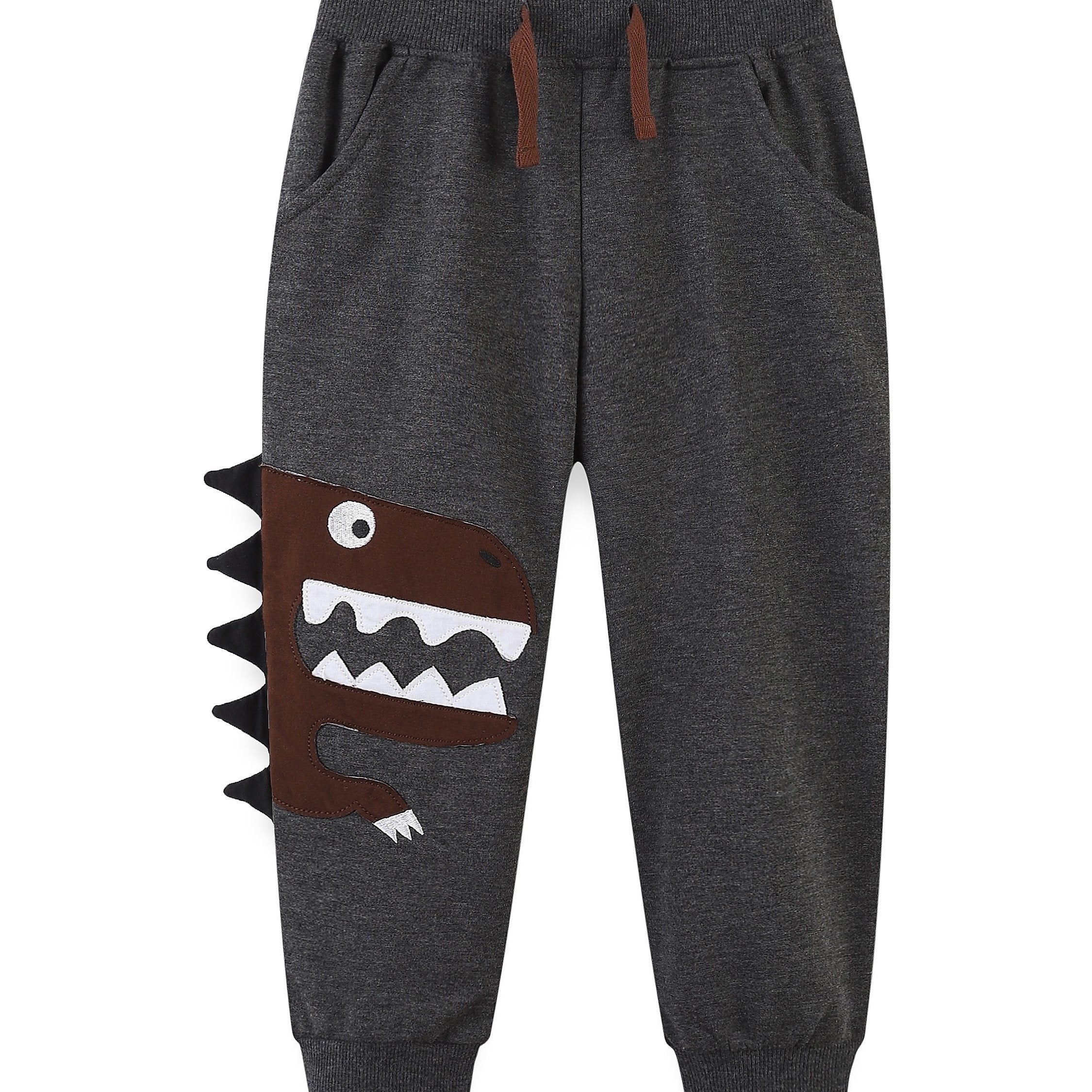 Dinosaur Print Kids Sweatpants Boys Jogger Sports Pants