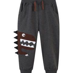 Dinosaur Print Kids Sweatpants Boys Jogger Sports Pants