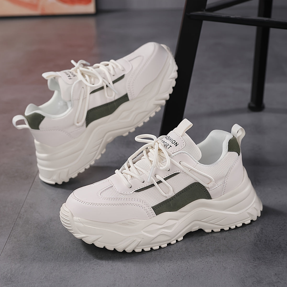 Women's Mesh Breathable Chunky Sneakers Non Slip Running Shoes