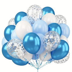 50pcs 30 Light Balloons Confetti Metallic Balloons For Party Decor