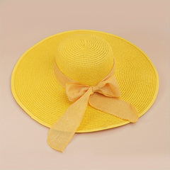 Straw Beach Sun Hats Big Brim Sunshade Holiday All-match Sun Hat