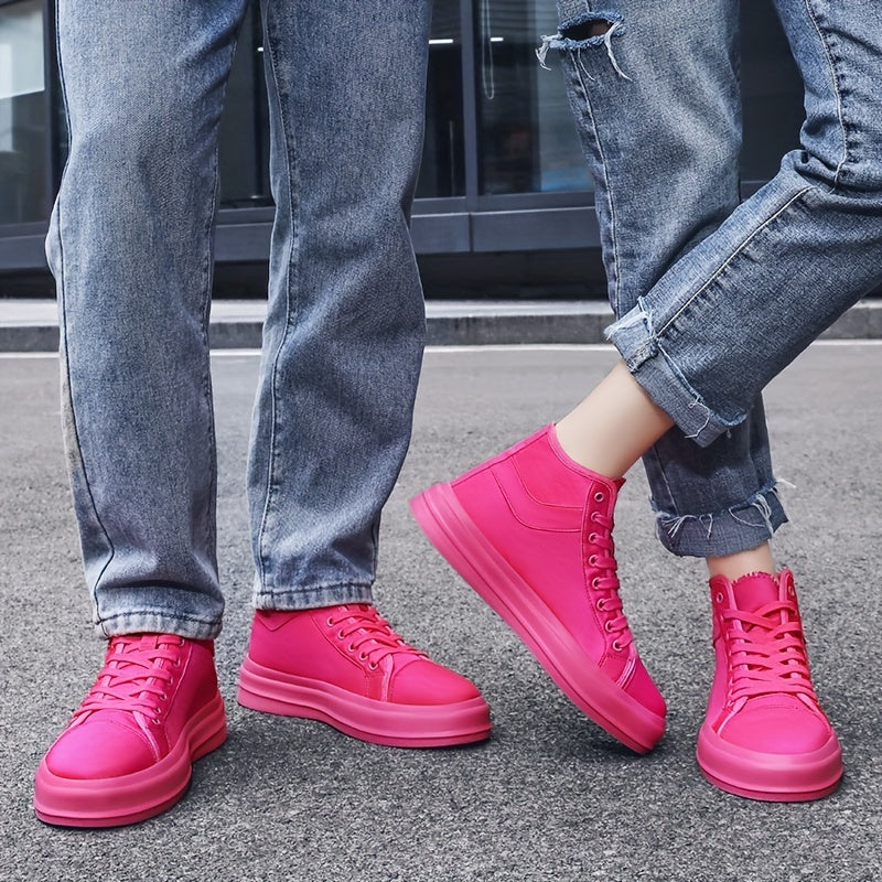 Men's High Top Canvas Shoes Comfy Non Slip Casual Flats