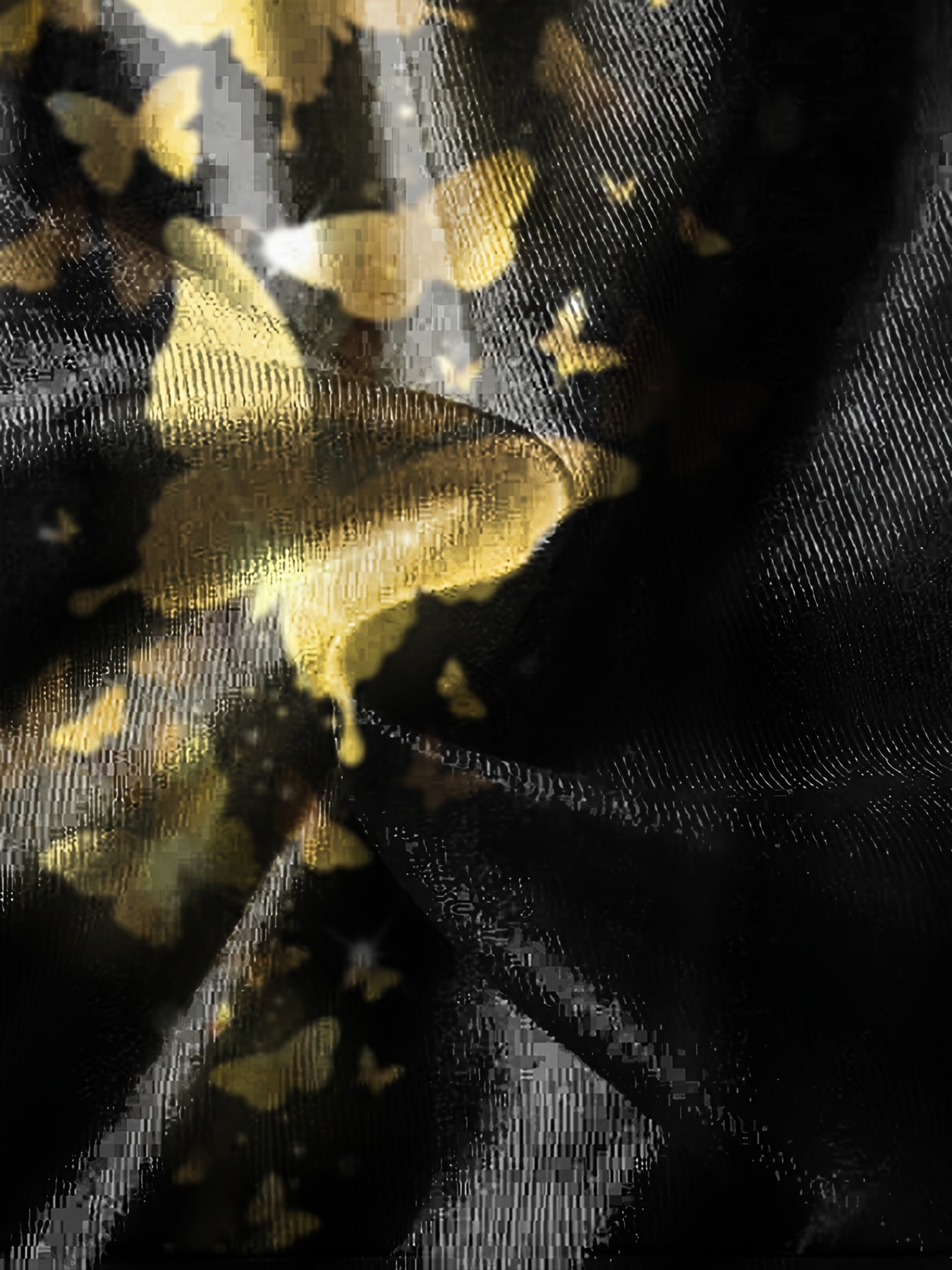 Teens 3D Golden Butterfly Print Sweatshirt Kids Casual Pullover