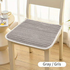Stripe Pattern Chair Cushion Minimalist Style Four Seasons Corduroy Fabric