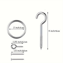 Hook And Ring Toss Games Outdoor Indoor Stainless Hardware Nylon String