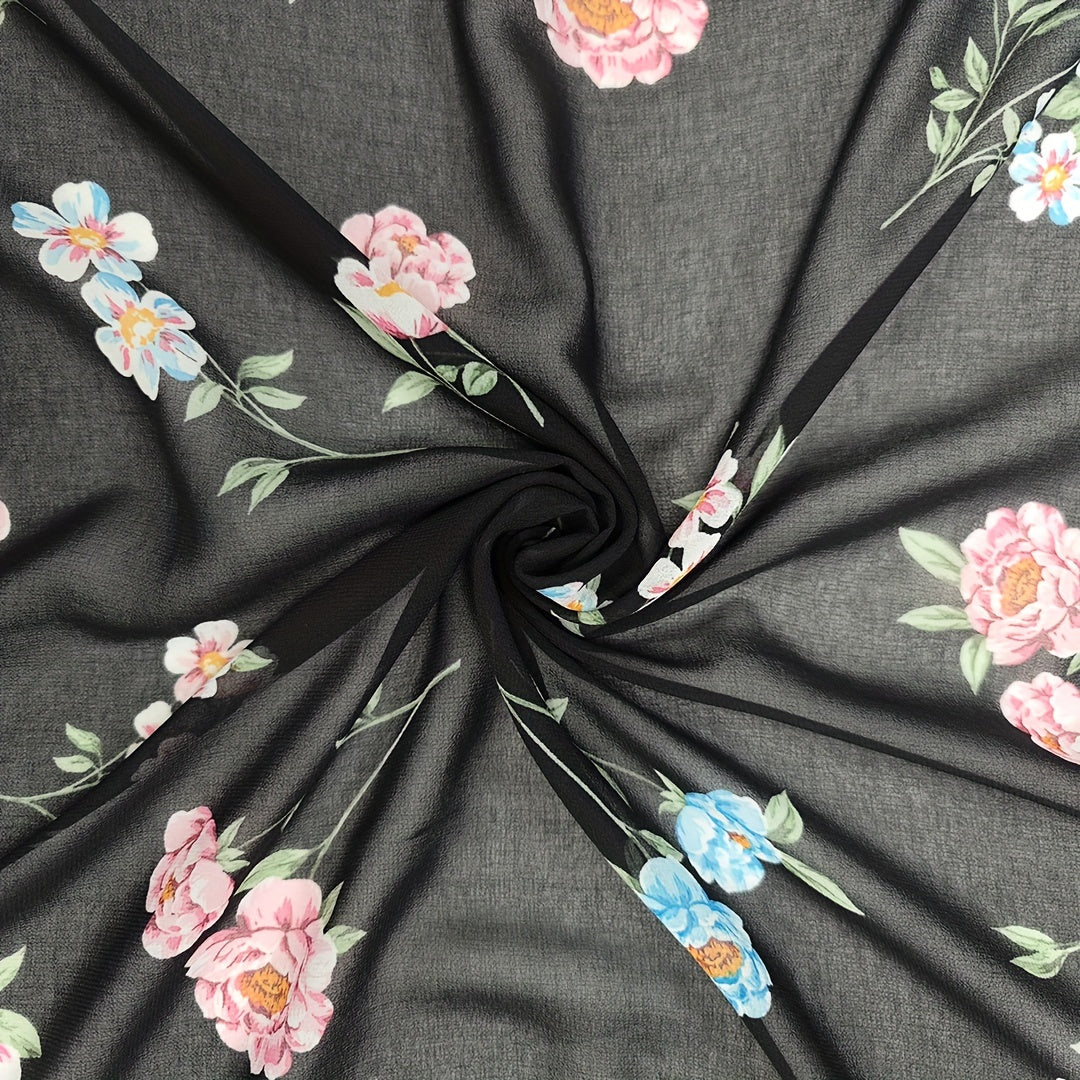 1yd Comfortable Breathable Chiffon Fabric DIY Clothing Pants Dress