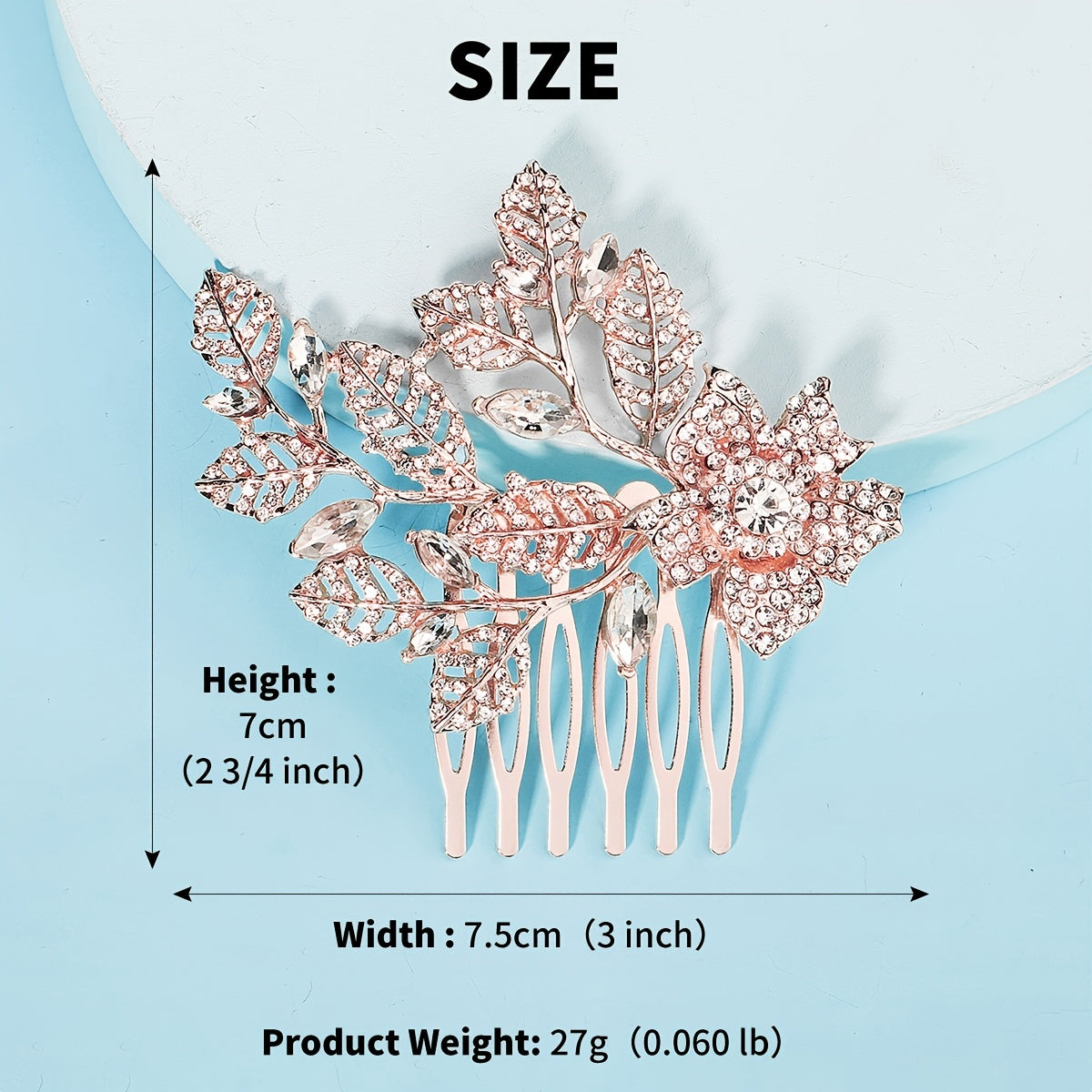 Floral Bridal Hair Comb Wedding Hair Accessories