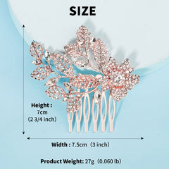 Floral Bridal Hair Comb Wedding Hair Accessories
