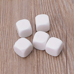 Acrylic Rock paper scissors Plain Dice Blank Dice Entertainment Game 5