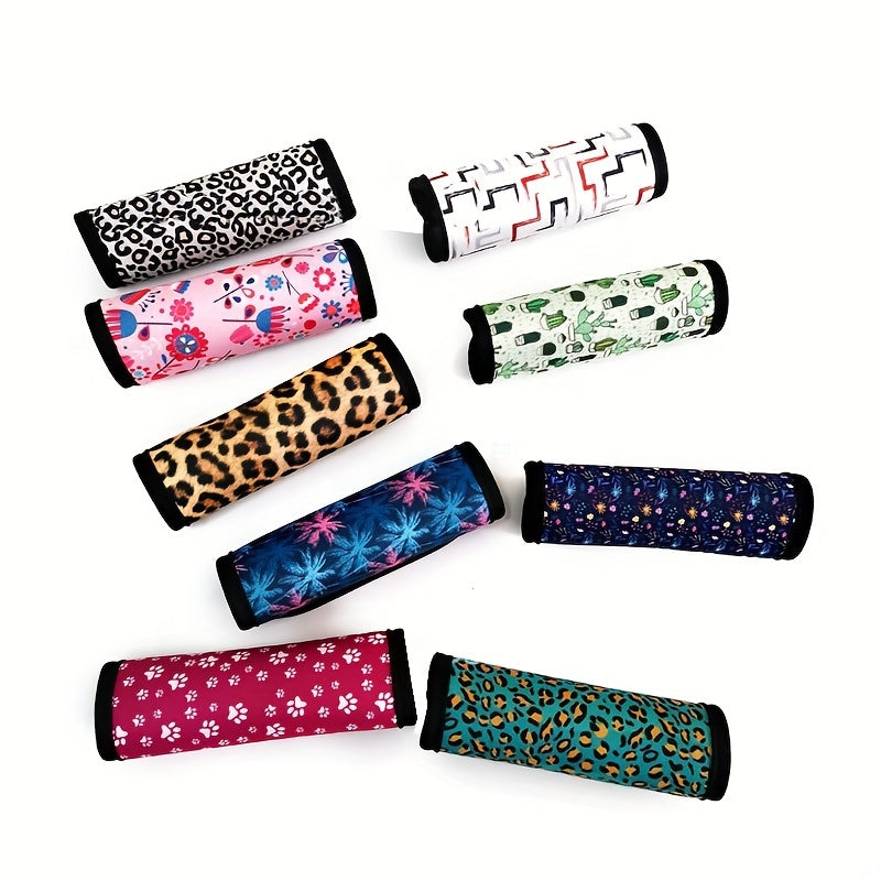 Vintage Flower Pattern Luggage Handle Cover