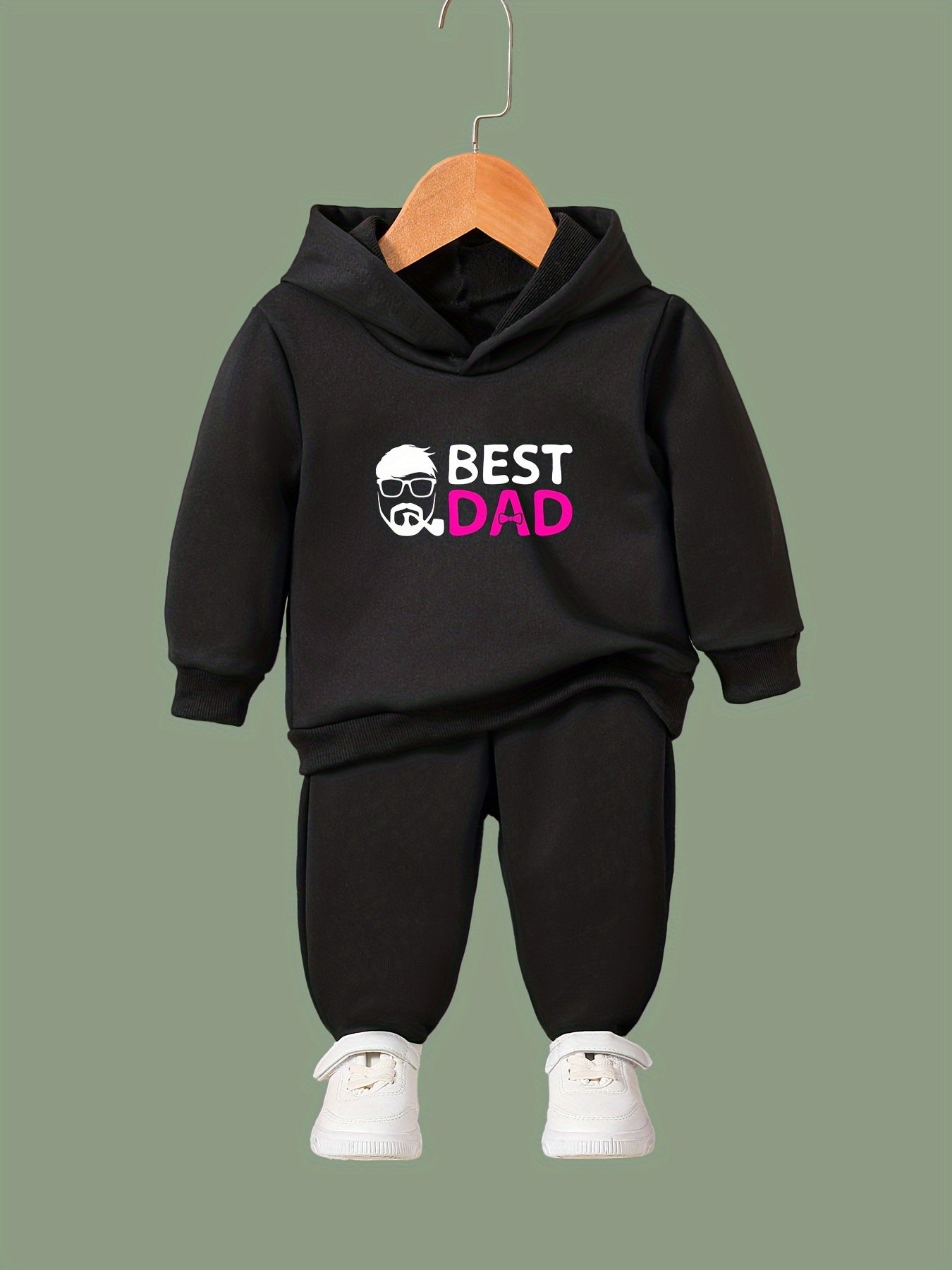 Dad Pattern Long Sleeve Hooded Sweatshirt Girls Comfy Hoodies Pullover