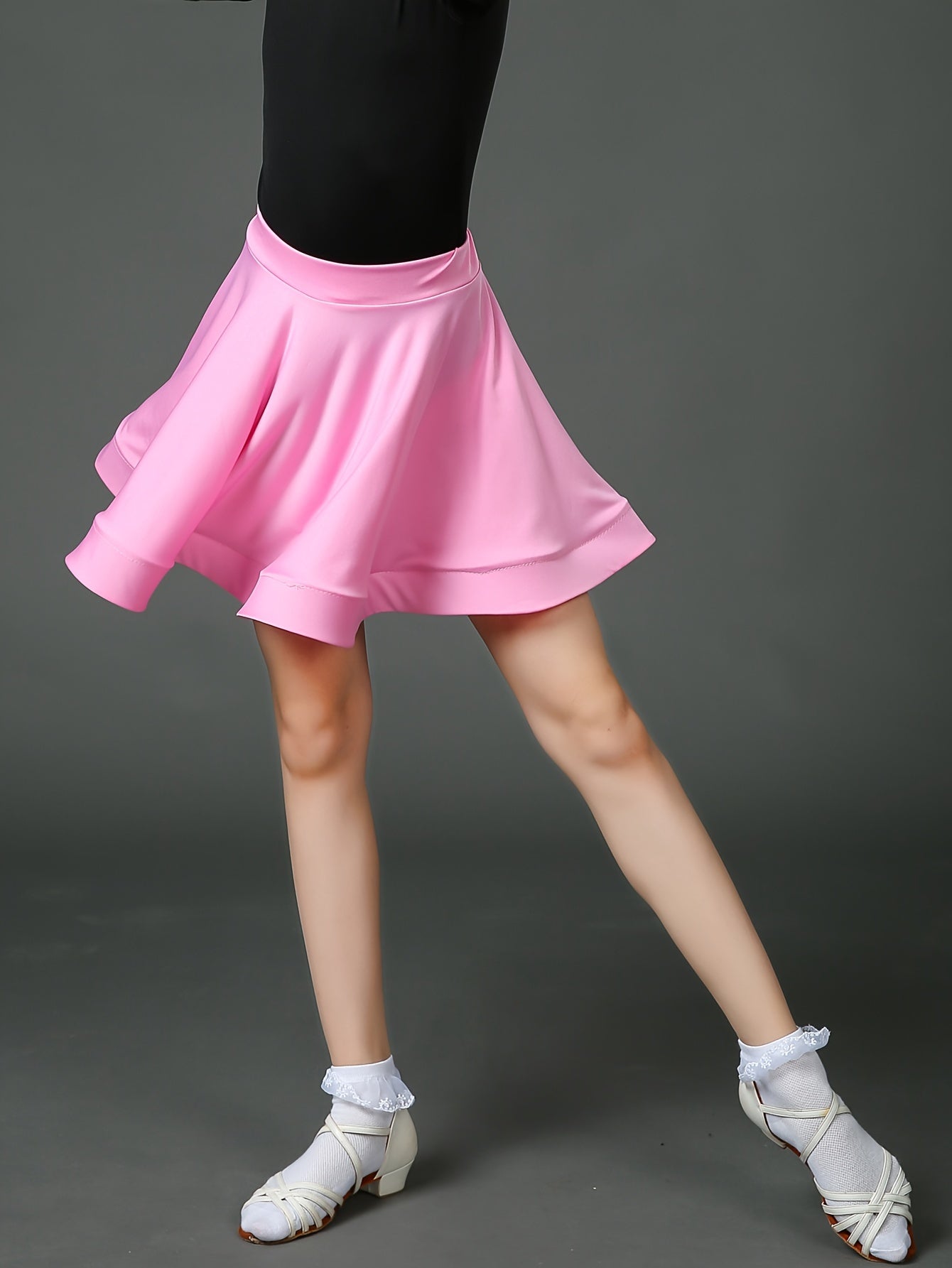 Girls Latin Dance Skirt Comfy Practice Competition Gymnastics