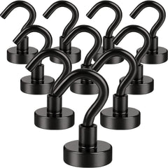 10pcs Magnetic Hooks 25Lbs Strong for Kitchen Home Office Garage