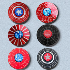 2pcs Web Hero Fidget Spinners Metal Thumb Spinners with Web Stress Relief