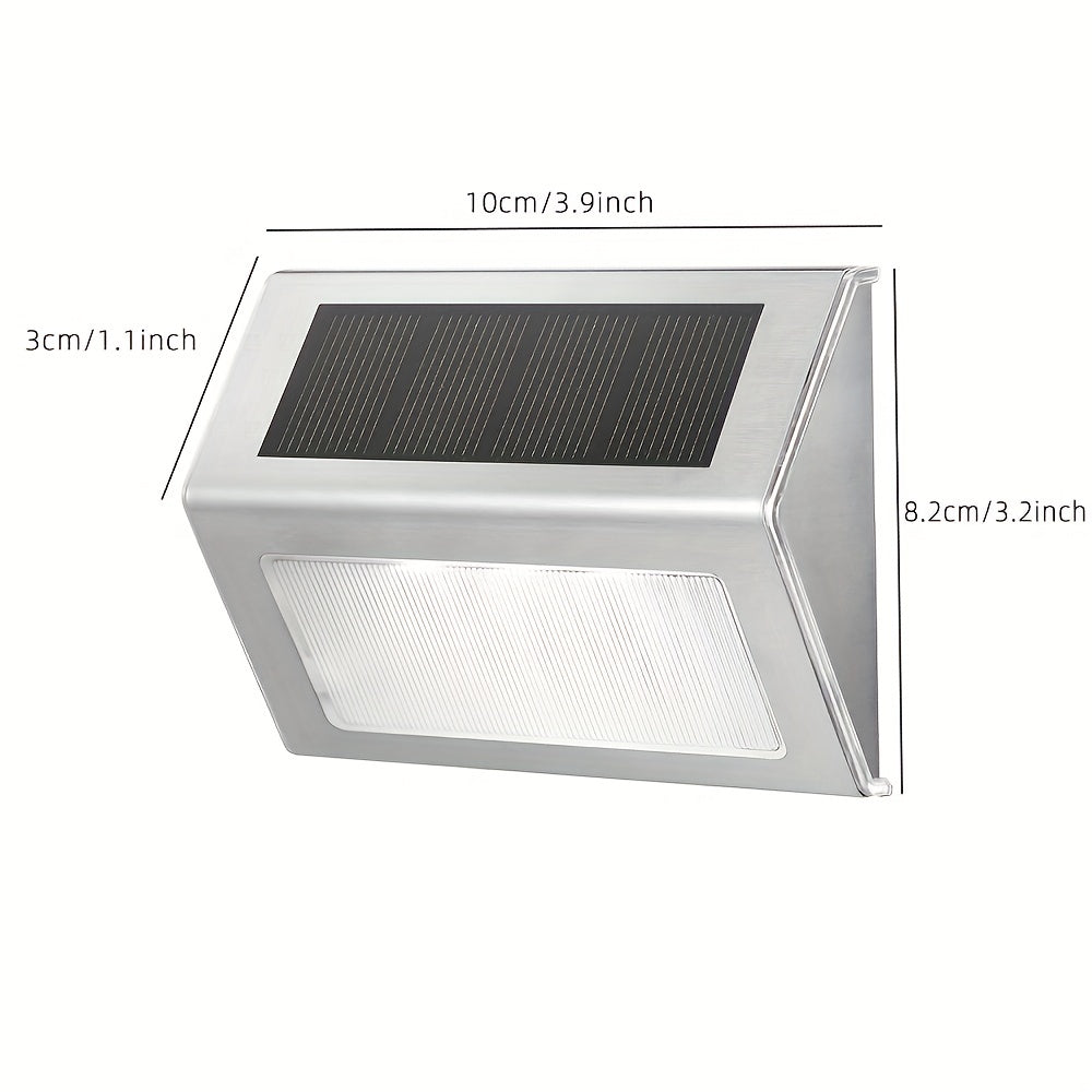 Solar Garden Light Stairs Home Yard Steps Wall Lights Outdoor Waterproof