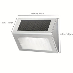 Solar Garden Light Stairs Home Yard Steps Wall Lights Outdoor Waterproof