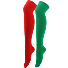 Solid Thigh High Socks Funny Party Long Tube Women's Stockings
