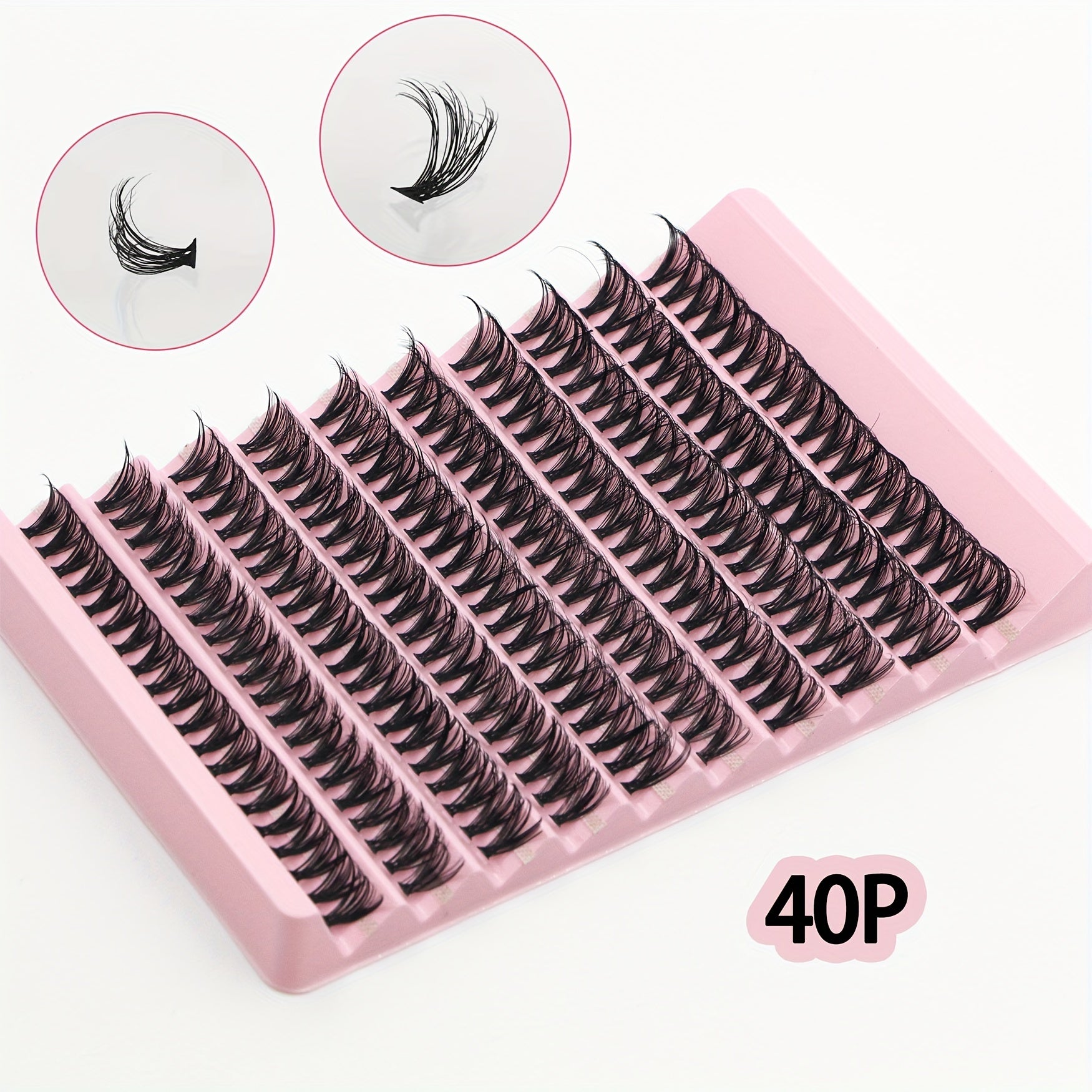 DIY Lash Extension Kit 200pcs Individual Lashes Cluster D Curling