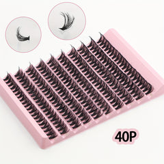 DIY Lash Extension Kit 200pcs Individual Lashes Cluster D Curling