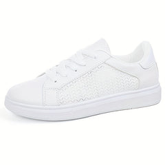 Women's Breathable Mesh Panel Sneakers Lace Up Low Shoes