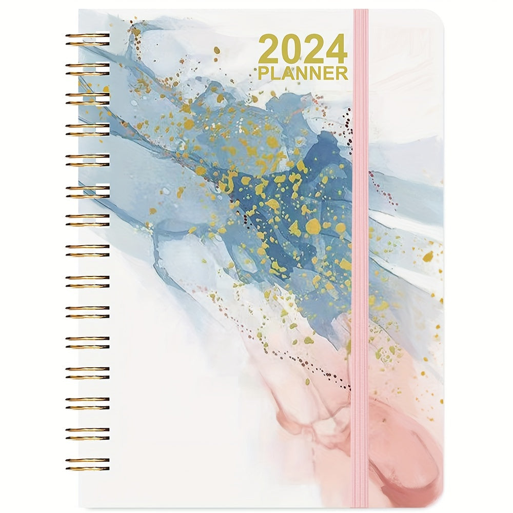 Planner Weekly And Monthly Planner Yearly Jan-Dec Spiral Bound With 12 Tabs