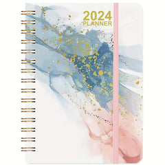 Planner Weekly And Monthly Planner Yearly Jan-Dec Spiral Bound With 12 Tabs