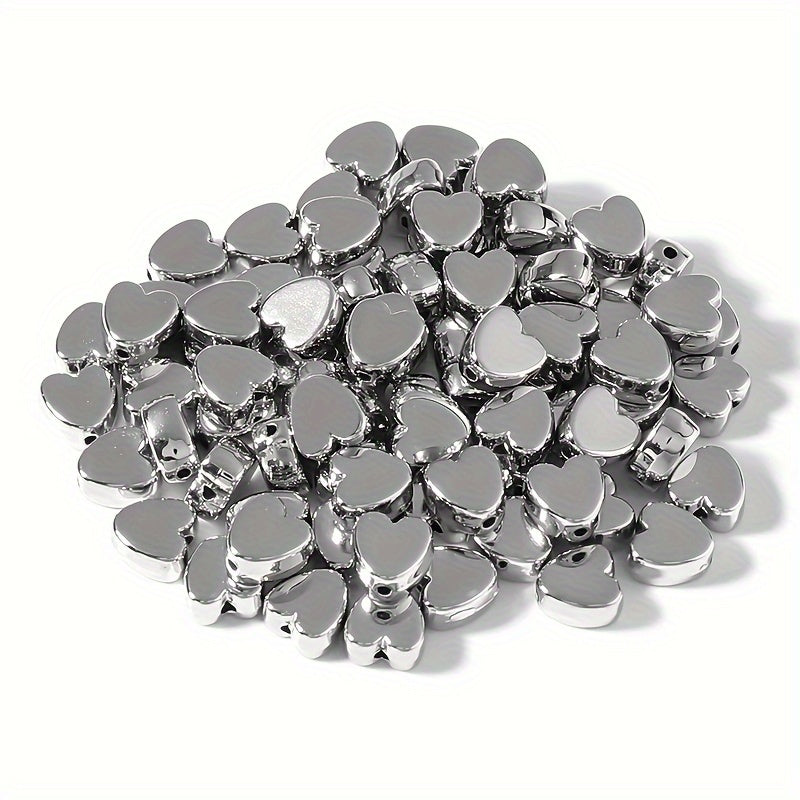 20pcs 12mm Heart Acrylic Beads DIY Jewelry Bracelet Necklace Charms