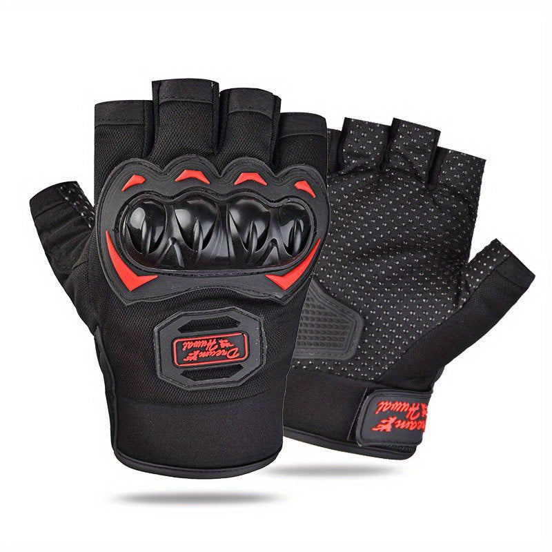 Breathable Non Slip Motorcycle Riding Gloves with Touch Screen - 1 Pair