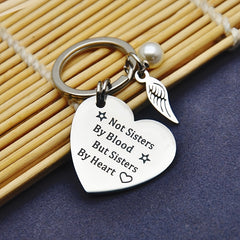 Love Heart Stainless Steel Keychain