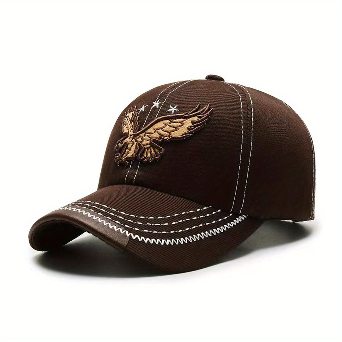 Eagle Embroidery Unisex Baseball Cap Dad Hats Adjustable