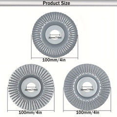 Wood Carving Disc Set for 4 1/2" Machine