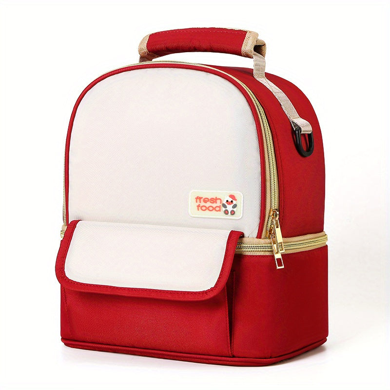 Insulated Lunch Box Leakproof Adjustable Freezable Perfect for Office School Pic