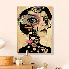 DIY Painting by Numbers Kit Eyed Girl for Beginners