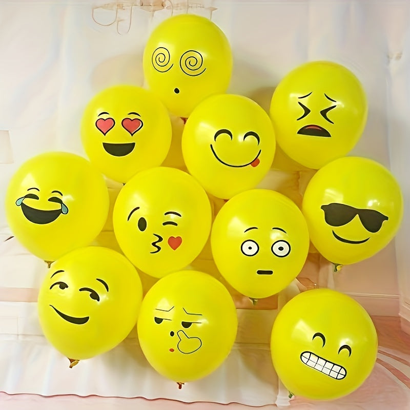 10pcs Funny Expression Cartoon Balloon 30-48cm 2.8G Decoration Toys