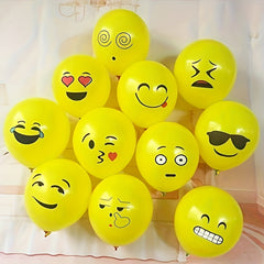 10pcs Funny Expression Cartoon Balloon 30-48cm 2.8G Decoration Toys