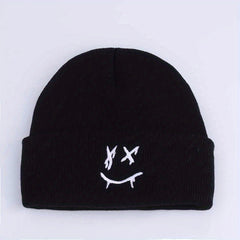 Girls Windproof Knit Beanie Hat with Embroidery