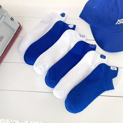 6 Pairs Embroidery Pattern Low Cut Ankle Socks Women's Stockings