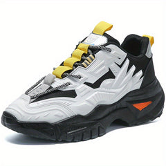 Men's Lace Up Chunky Sneakers Elevator Shoes