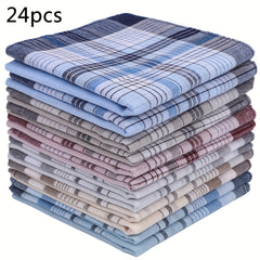 Men's Handkerchiefs Soft Pocket Square Gents Hankies for Father Mother