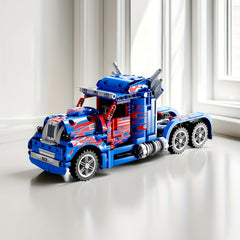 Die Cast Truck Building Blocks Toy Model with Fire Truck & Airplane Detail