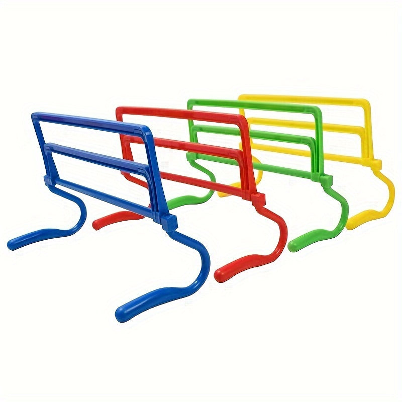 4pcs Folding Football Training Hurdles Adjustable Hurdle For Agility Training